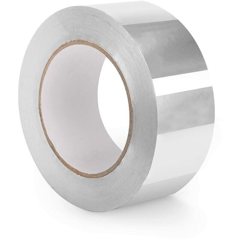 1 Roll Aluminum Adhesive Tape, High Temperature Waterproof Sealing Tape, 50 mm x 50 m - Image 1