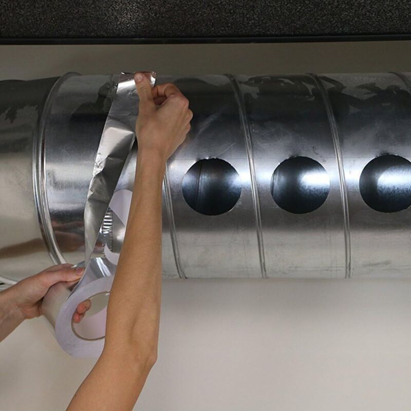 1 Roll Aluminum Adhesive Tape, High Temperature Waterproof Sealing Tape, 50 mm x 50 m - Image 3
