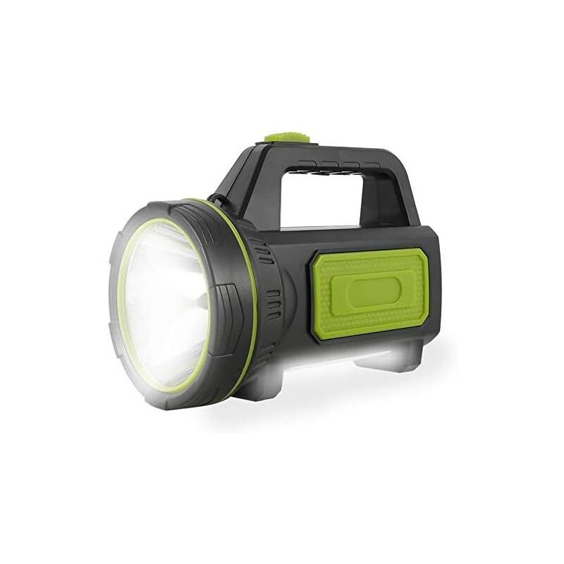 USB Rechargeable LED Flashlight with Side Light, Waterproof Emergency Torch - Image 2