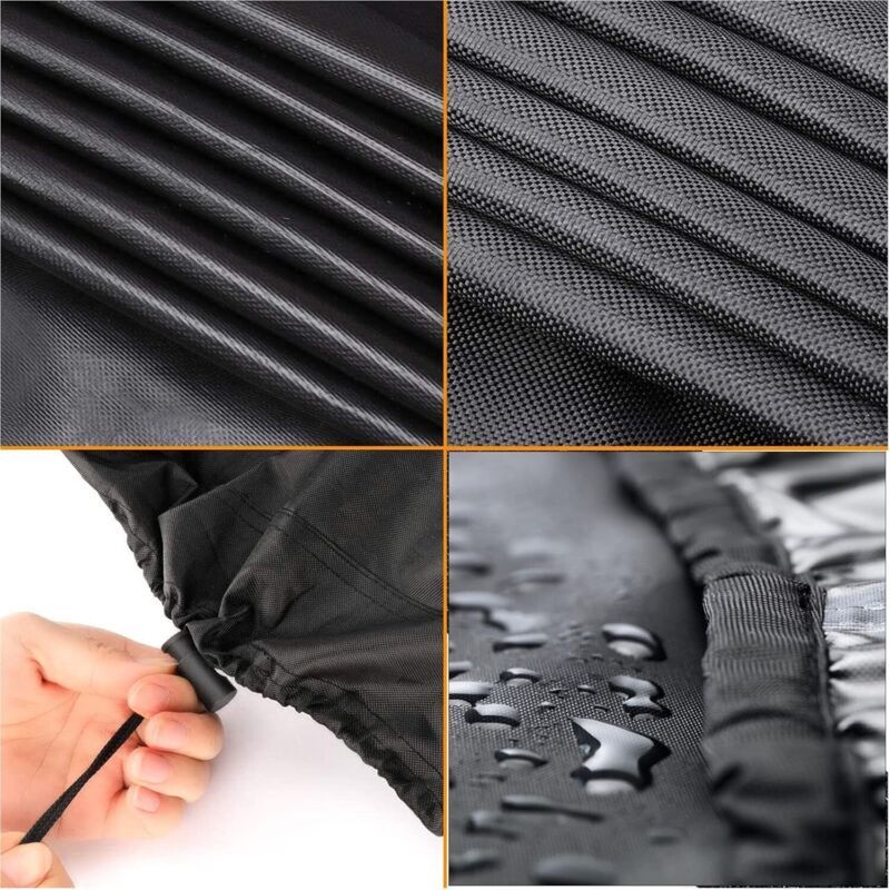 Fire Pit Cover, 420D Waterproof Anti UV Protective Cover, Diameter 100 cm - Image 4