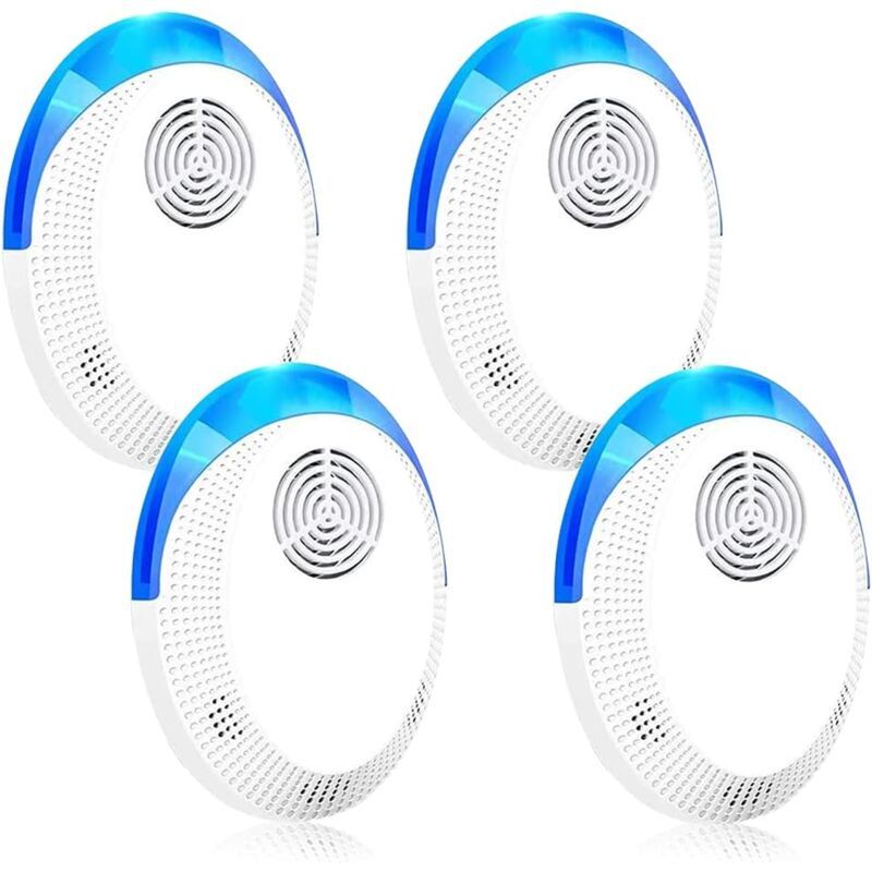 4 Pack Ultrasonic Mouse Repeller, Indoor Device for Mice, Rats, Mosquitoes, Cockroaches, Ants and Spiders - Image 1
