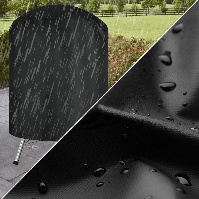 Barbecue Cover for Barbecue and Smoker, Black, 58 x 78 cm - Image 2