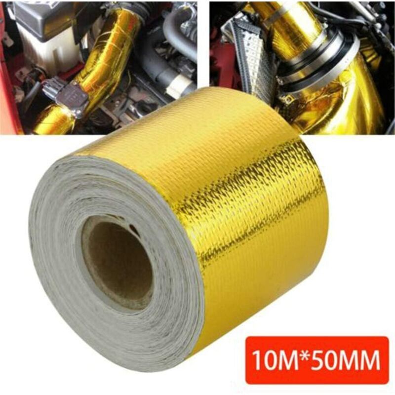 Gold Aluminum Foil Tape, Reflective Thermal Adhesive Tape, 10 m x 5 cm - Image 2