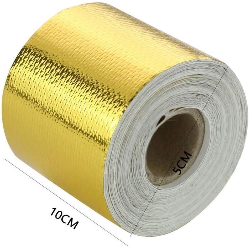 Gold Aluminum Foil Tape, Reflective Thermal Adhesive Tape, 10 m x 5 cm - Image 4
