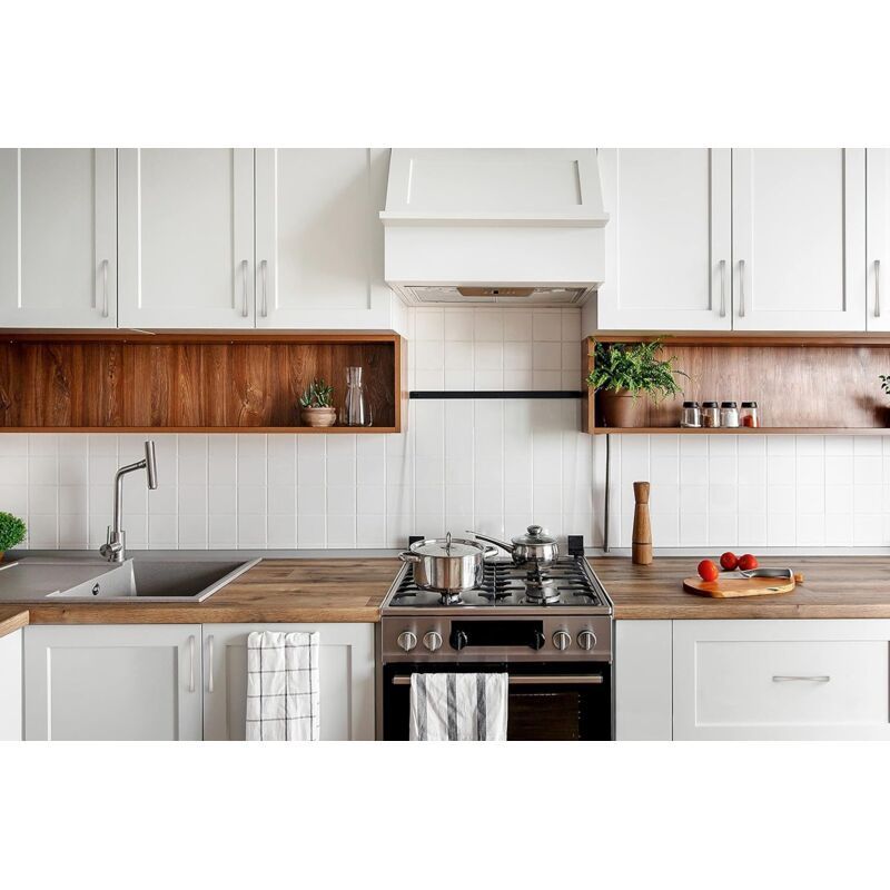 10 Pack Furniture Handles, Brushed Nickel Cupboard and Drawer Handles, 160 mm Hole Spacing - Image 3