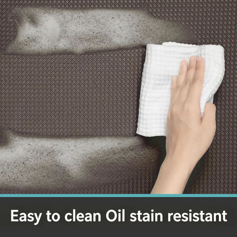Brown Non-Slip Kitchen Mats , Easy Clean Stain Resistant Kitchen Rugs for Sink, Laundry, Office（40*60*0.8cm） - Image 4