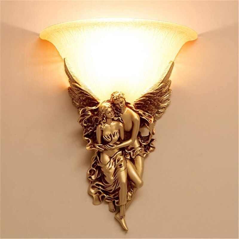 Angel Wall Lamp European American Style with Remote Control for Living Room Bedroom Aisle Stairs - Image 1