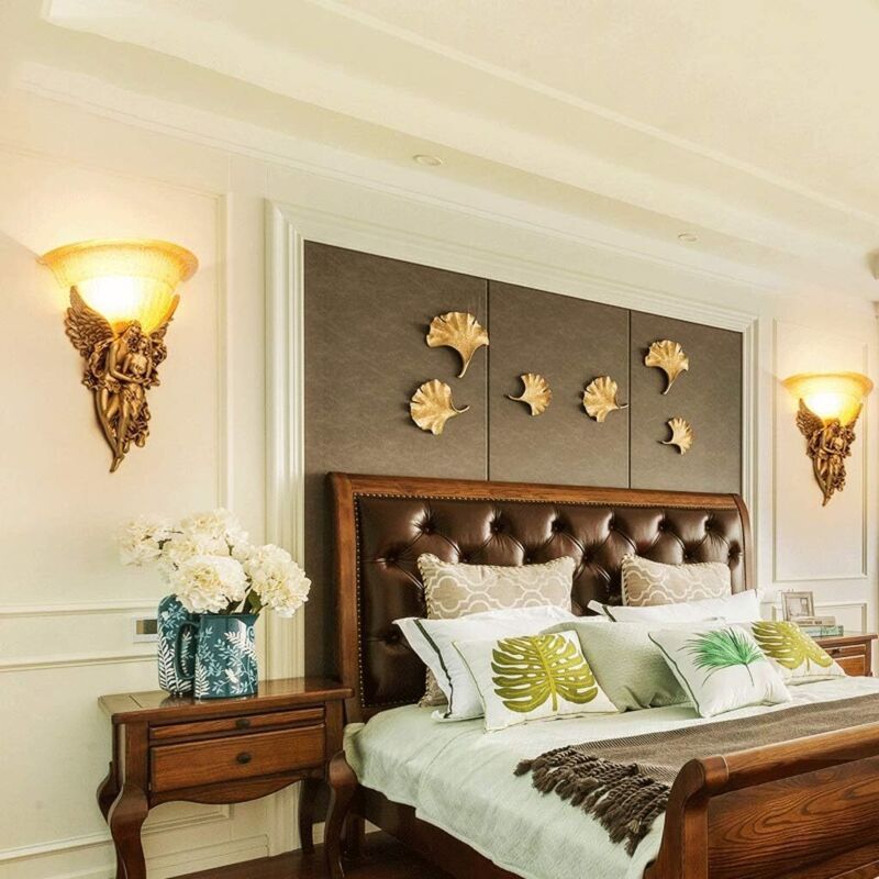 Angel Wall Lamp European American Style with Remote Control for Living Room Bedroom Aisle Stairs - Image 2