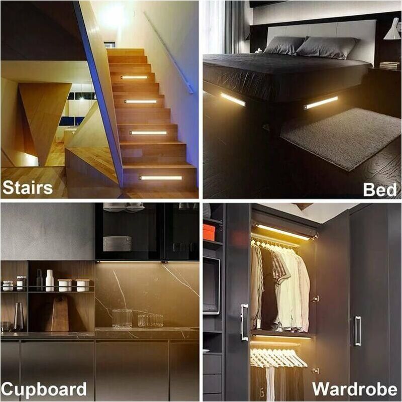 1 Piece LED Cupboard Lamp 3000K 220V Black - Image 3