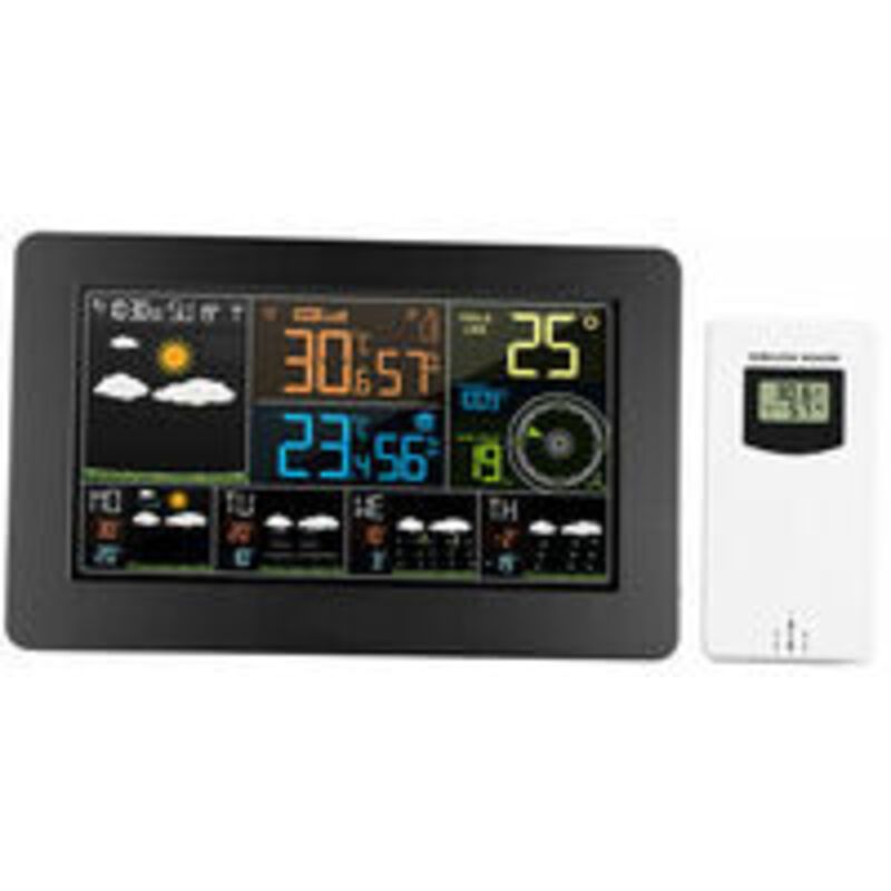 WiFi Color Weather Station with App Indoor Outdoor Temperature Humidity Pressure Wind Speed Clock - Image 2