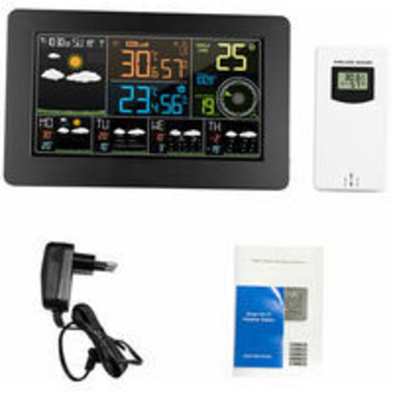 WiFi Color Weather Station with App Indoor Outdoor Temperature Humidity Pressure Wind Speed Clock - Image 3