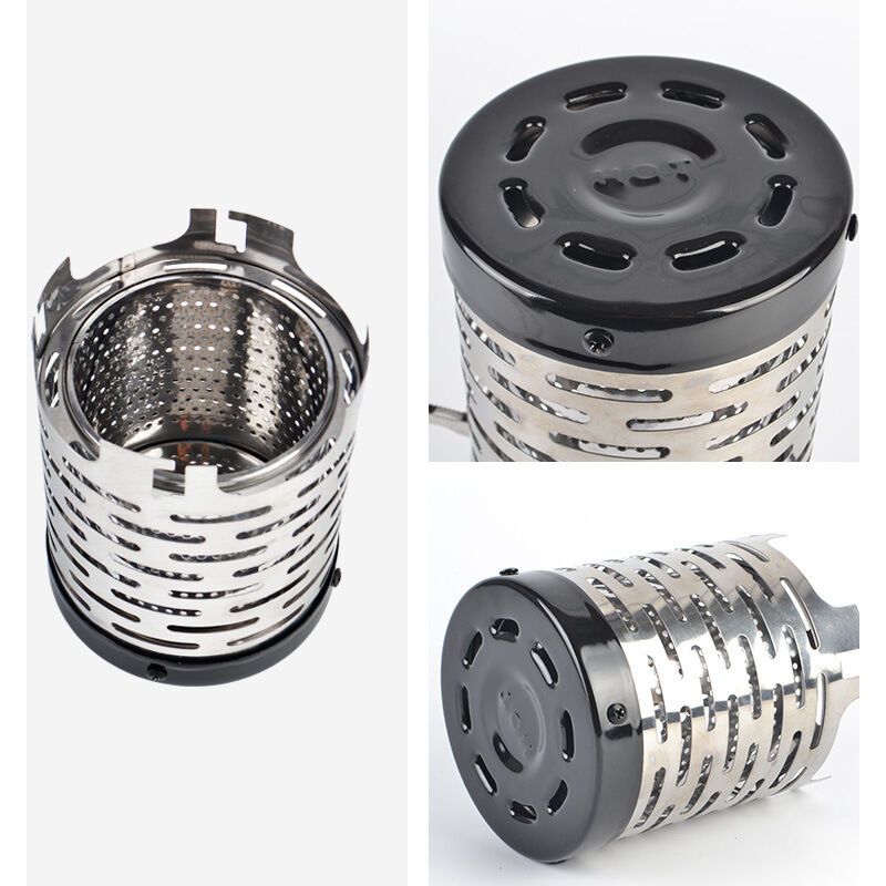 Mini Camping Gas Stove Metal Heater with Handle and Stainless Steel Cover - Image 2
