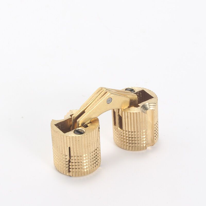 2 Pcs Brass Hidden Invisible Barrel Hinges for Wooden Door Cabinet Caravan, 16 mm - Image 4