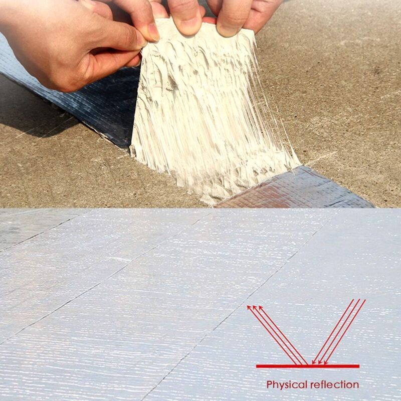 Butyl Aluminum Waterproof Sealing Tape Self Adhesive Leak Repair Tape, 50 mm x 5 m - Image 2