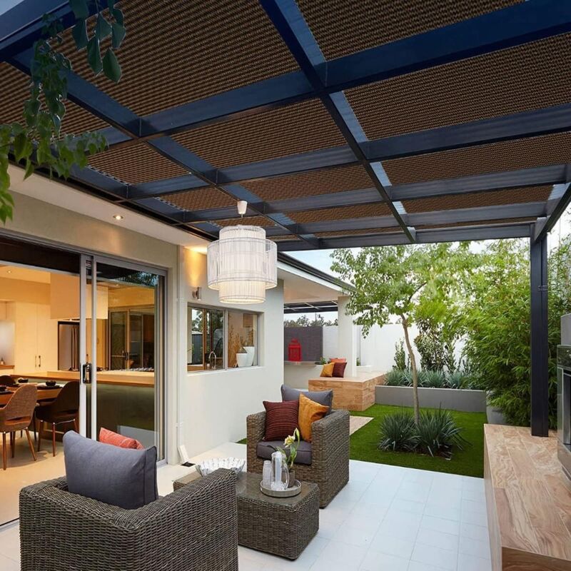 HDPE Shade Cloth with Eyelets for Garden Balcony Greenhouse Pergola, 4 x 4 m - Image 2