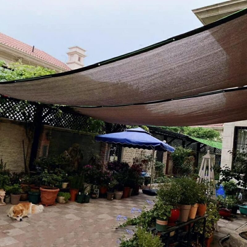 HDPE Shade Cloth with Eyelets for Garden Balcony Greenhouse Pergola, 4 x 4 m - Image 3