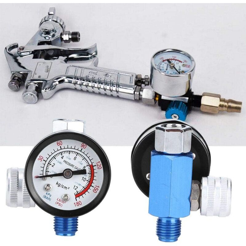 Air Pressure Regulator for Spray Gun Paint Gun, 1 Quarter Inch - Image 2