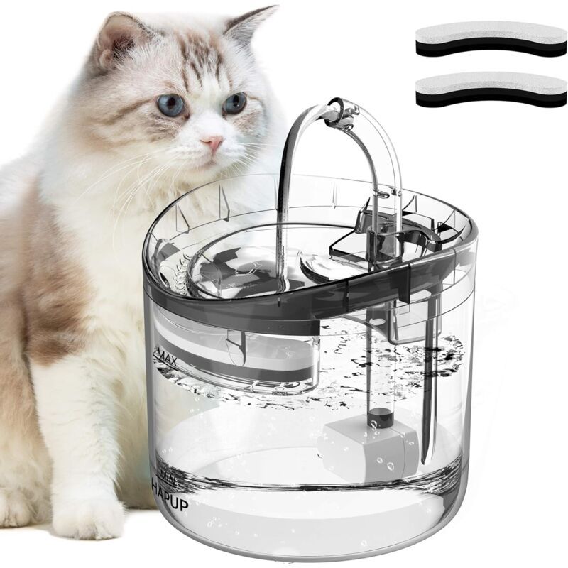 Automatic Cat Water Fountain 1.8L with USB Pump Carbon Filter and Smart Water Mode - Image 1