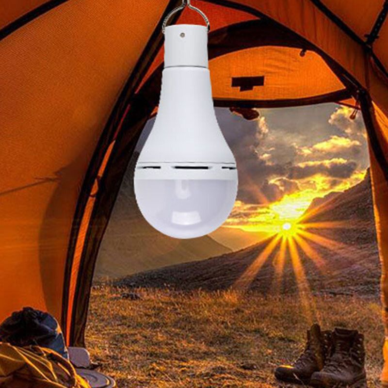 2 Pack USB Rechargeable 7W E27 LED Battery Bulbs with Remote Control and Hook - Image 2
