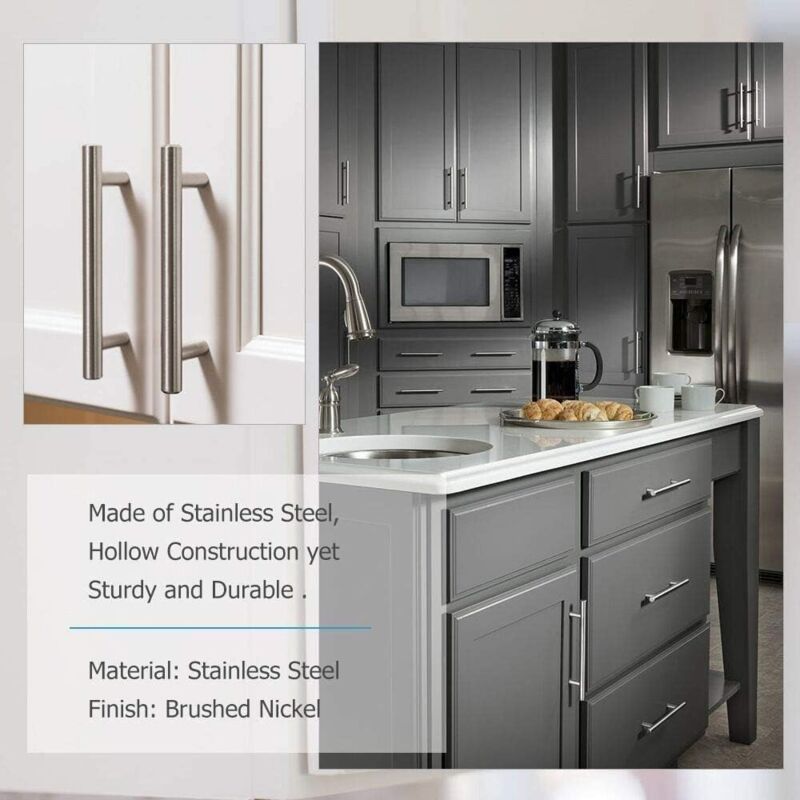 20 Pcs Stainless Steel Kitchen Cabinet Cupboard Door Handles, 160 mm Hole Center - Image 3