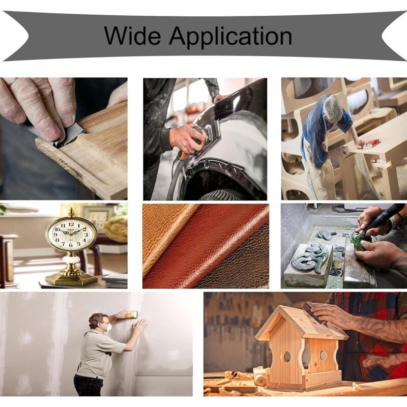 10 Pcs Wet Dry 1000 Grit Sandpaper Abrasive Sheets, 9 x 3.6 inch - Image 4