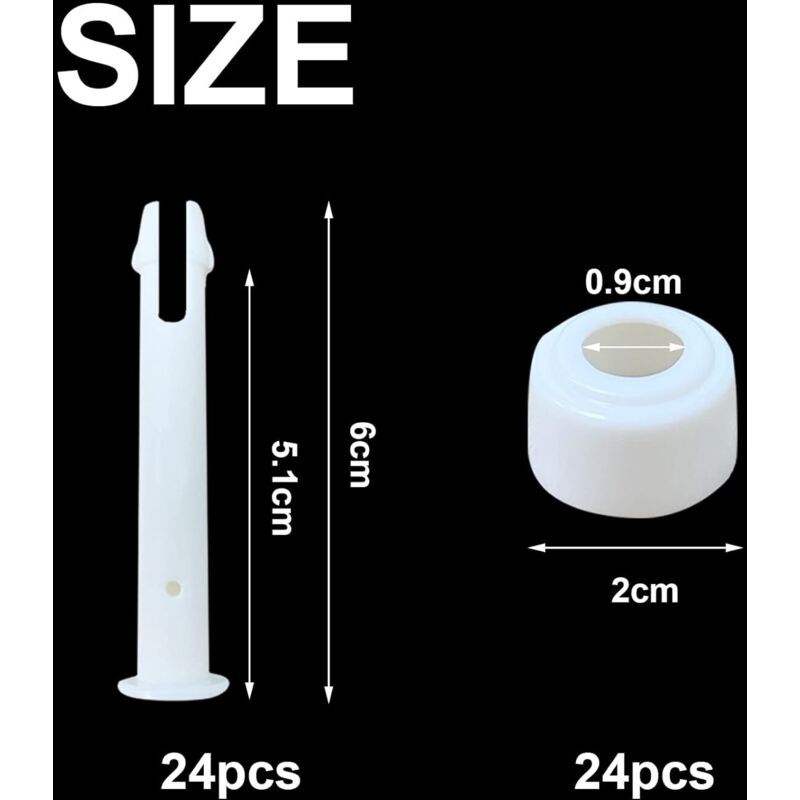 24 Pcs Plastic Swimming Pool Frame Joint Replacement Pins - Image 2