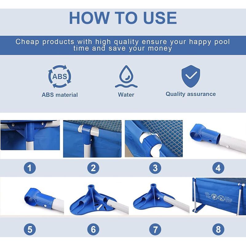 24 Pcs Plastic Swimming Pool Frame Joint Replacement Pins - Image 3
