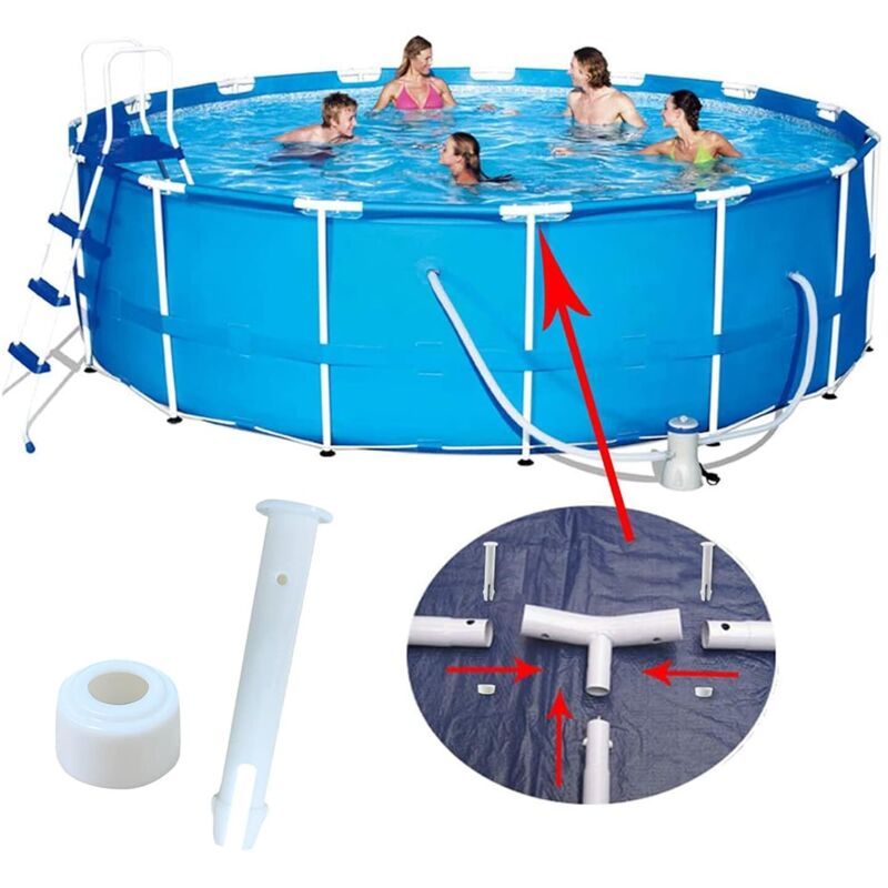 24 Pcs Plastic Swimming Pool Frame Joint Replacement Pins - Image 4