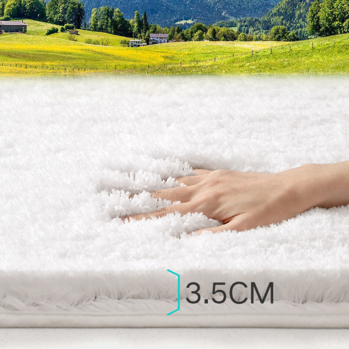 Ultra-soft and absorbent bathroom mat | 3.5cm thick, antibacterial and non-slip TPR material, machine washable, quick-drying, suitable for showers, bathtubs and entryways (brown,19.69*31.5in) - Image 6