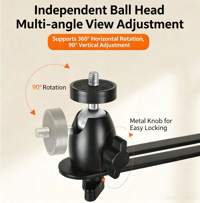 Hidden No-Drill Projector Stand, Sofa Bed Gap Floor Projector Mount with Adjustable Height, for Bedroom Home Theater - Image 5