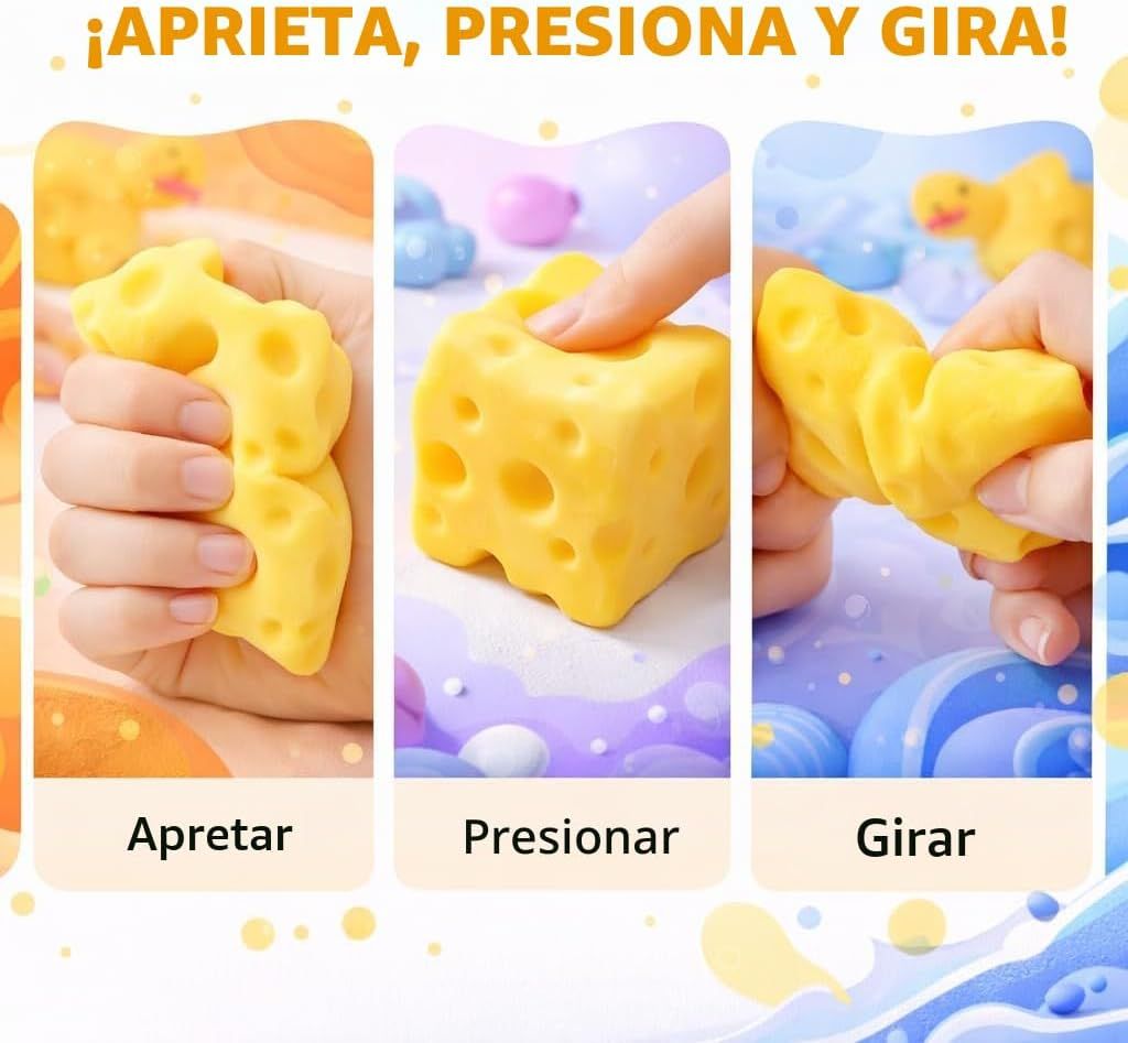 Yellow Cheese Squishy, 5 cm Slow-Rise Squeeze Item - Image 5