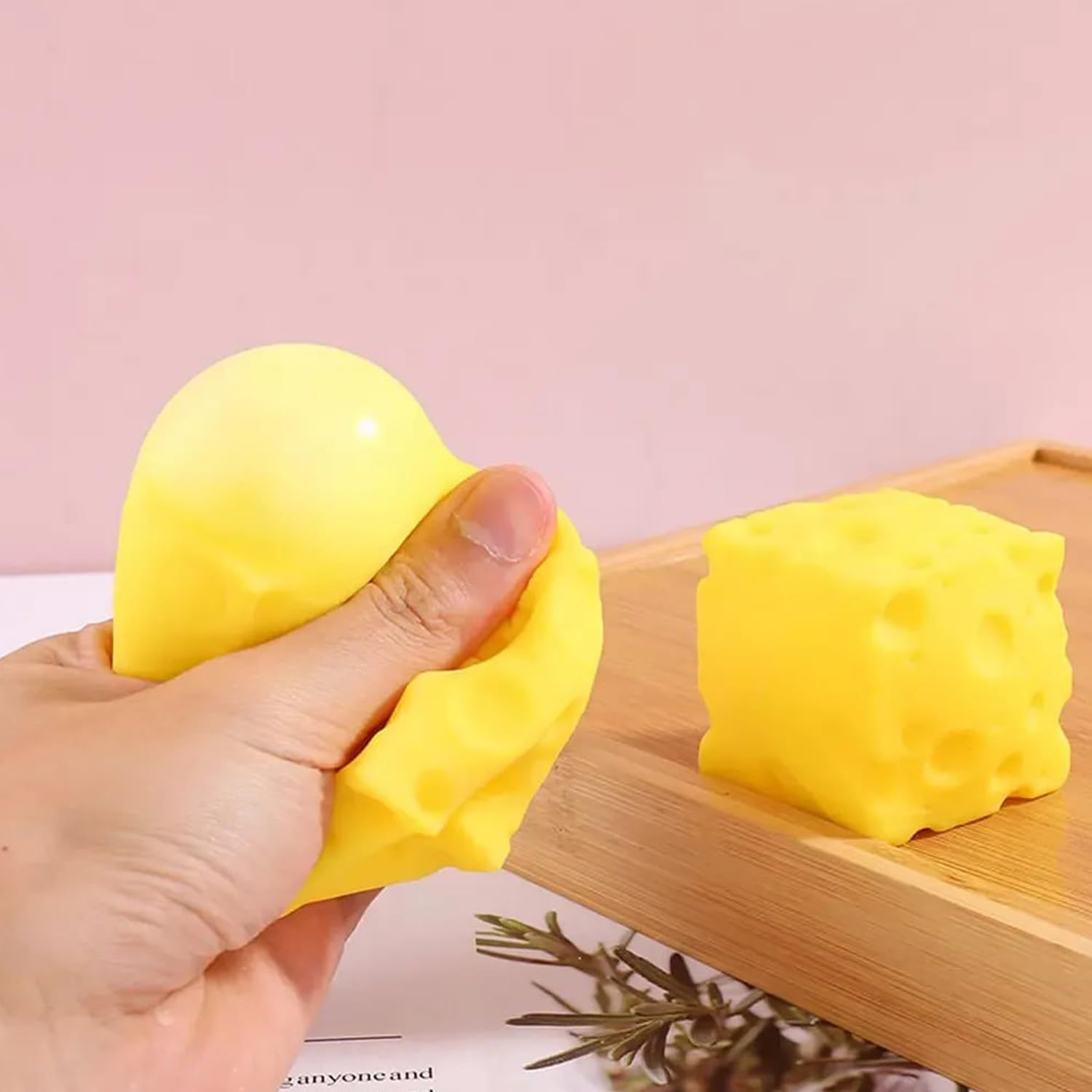 8-Piece Squishy Box Set, Strawberry, Cat Paw and Cheese Designs - Image 3
