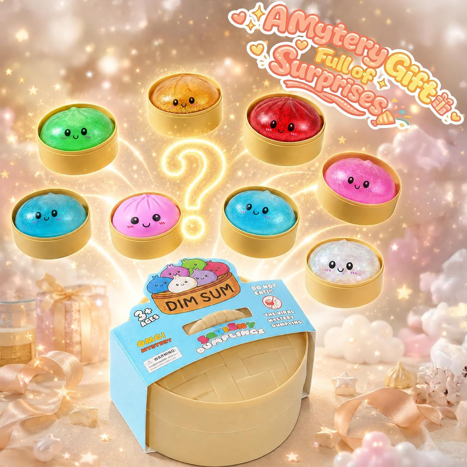 Dumpling Squishy Surprise Style, 1 Random Color - Image 4