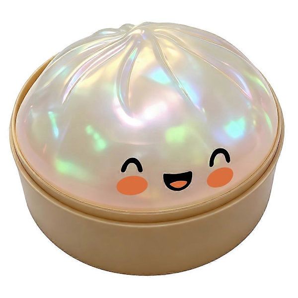 Giant Glitter Dumpling Squishy Squeeze Ball, White - Image 1