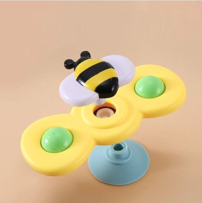 3-Pack Suction Cup Spinners, Multicolor Desk Accessories - Image 5