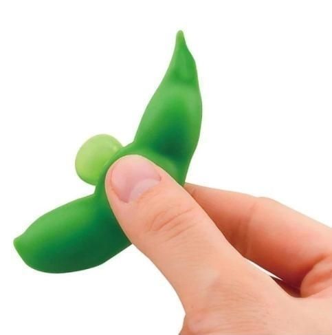 Green Bean Fidget Item, Pea Pod Desk Accessory - Image 4