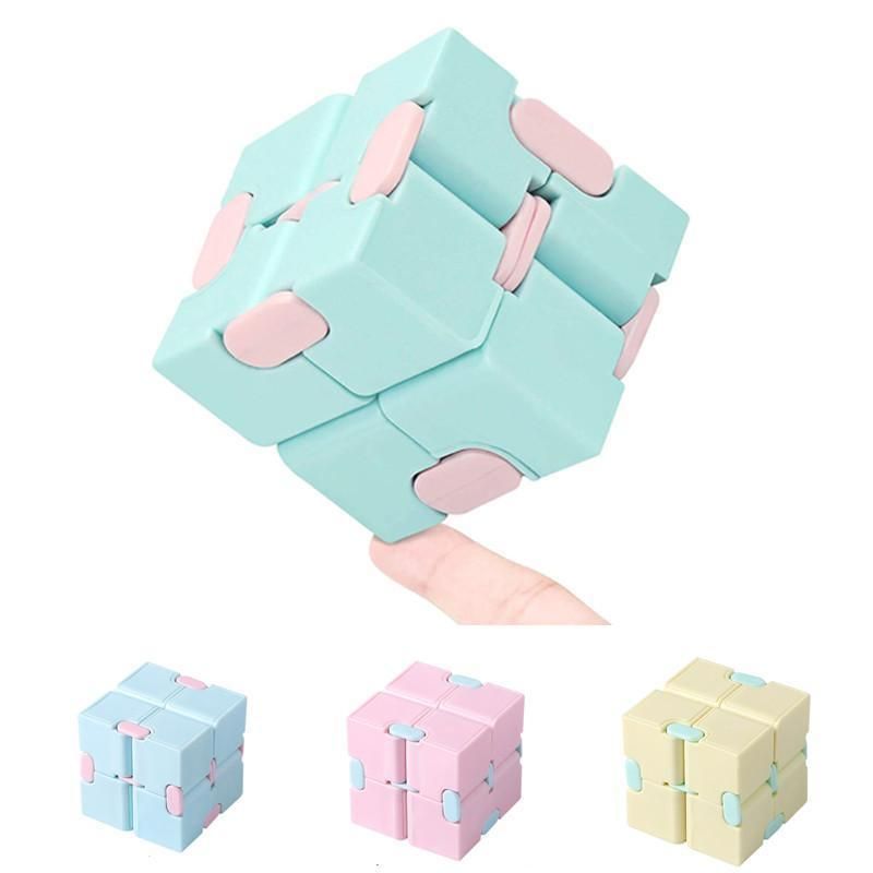 Infinity Cube Fidget Item, Blue - Image 1