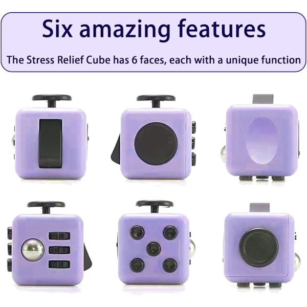 2-Pack Fidget Cubes, 6-Function Finger Desk Accessories - Image 3
