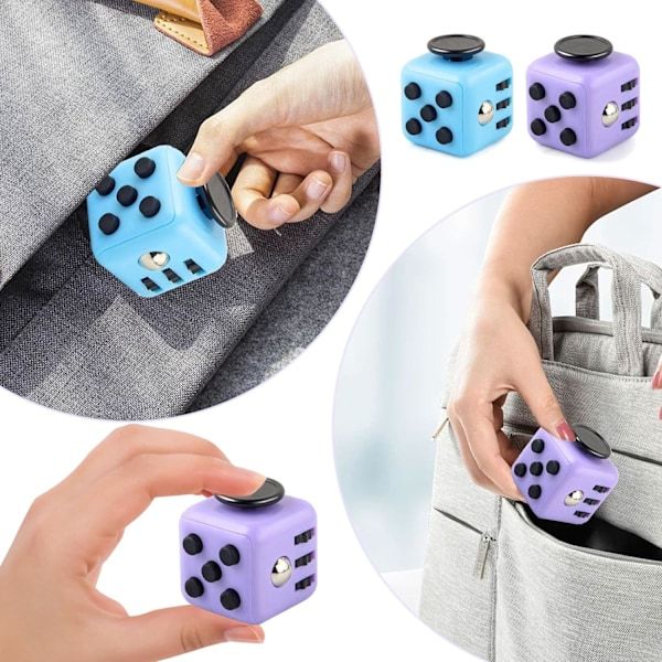 2-Pack Fidget Cubes, 6-Function Finger Desk Accessories - Image 7