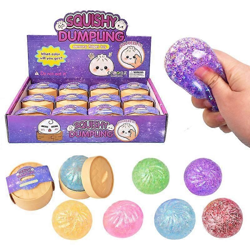Handmade Giant Rainbow Squishy Ball Set, Random Assorted Colors, 12-Pack - Image 1