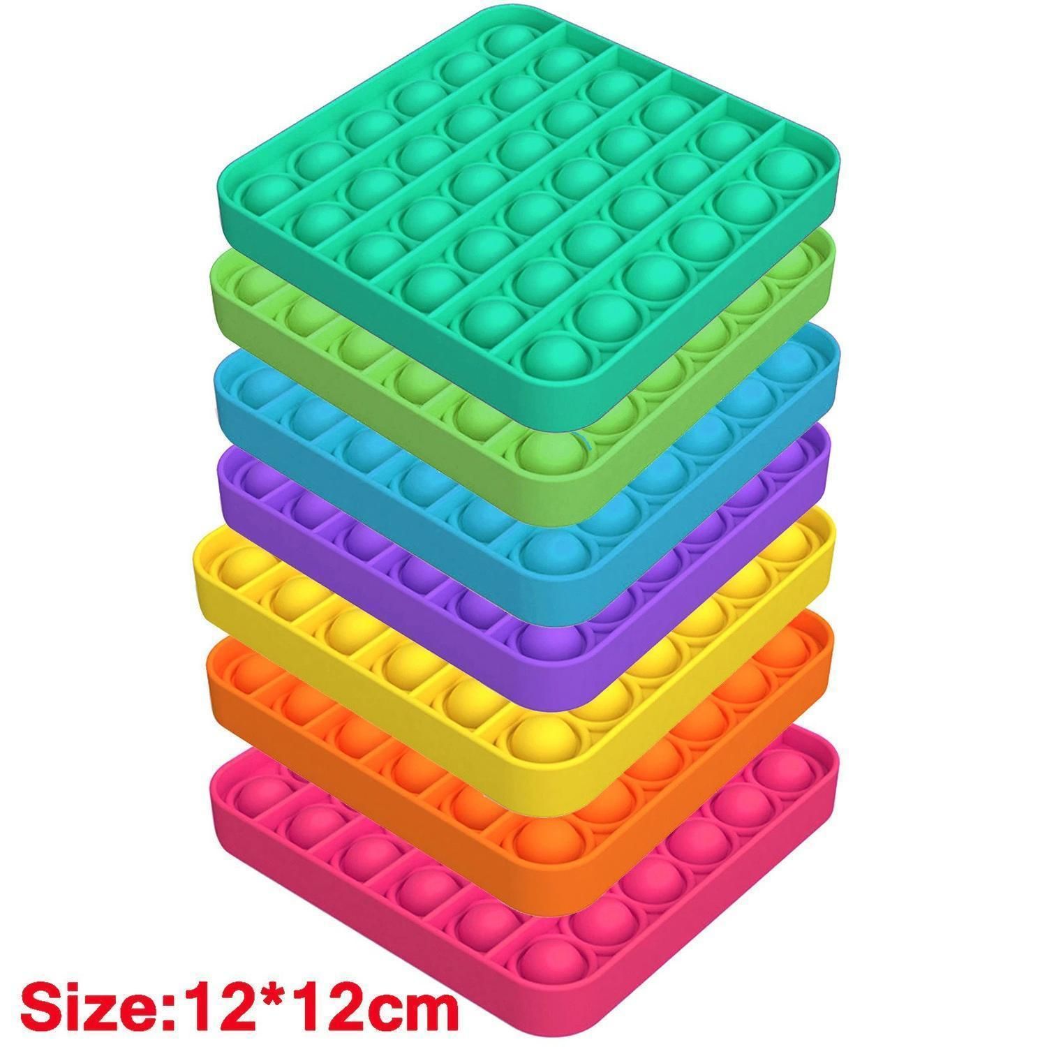 2-Pack Push Bubble Fidget Set, Assorted Styles, Yellow - Image 2