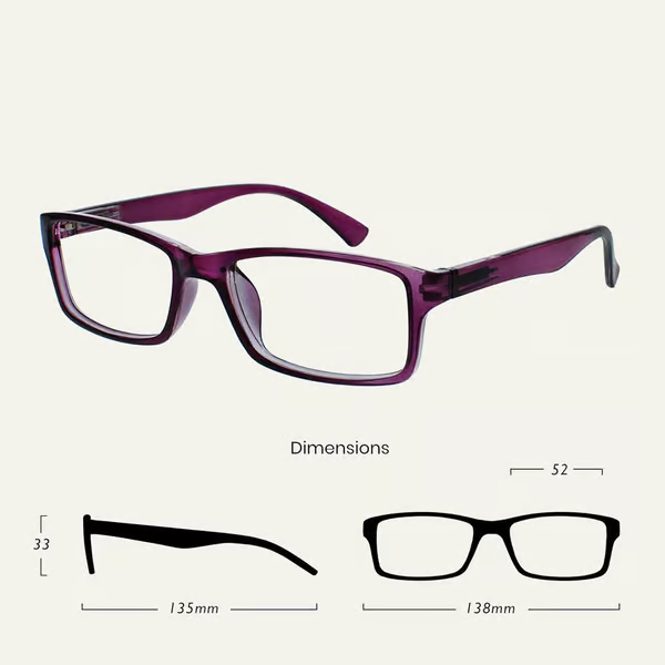 Purple Reading Glasses 4-pack Value Designer Style Men Women(+3.50) - Image 2