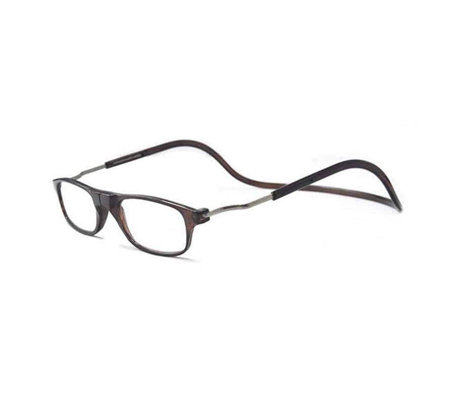 Smart Reading Glasses with Magnet Brown +2.5 - Image 1