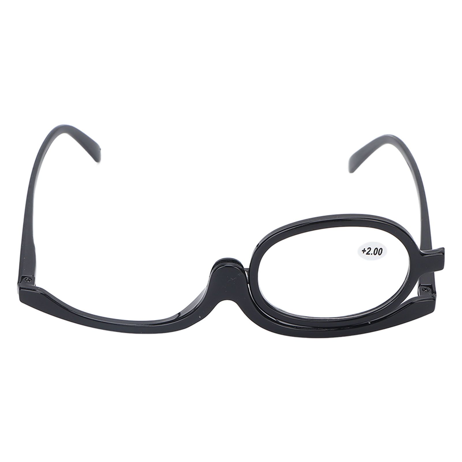 Magnifying Makeup Glasses with Folding Eye, Solid Color Makeup Glasses, black (+3.00) - Image 1