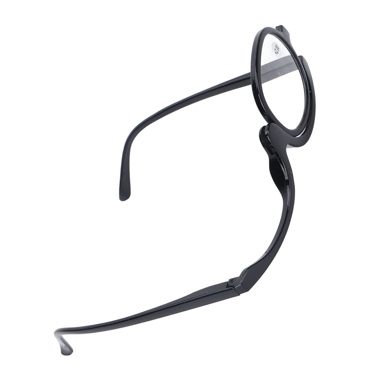 Magnifying Makeup Glasses with Folding Eye, Solid Color Makeup Glasses, black (+3.50) - Image 5