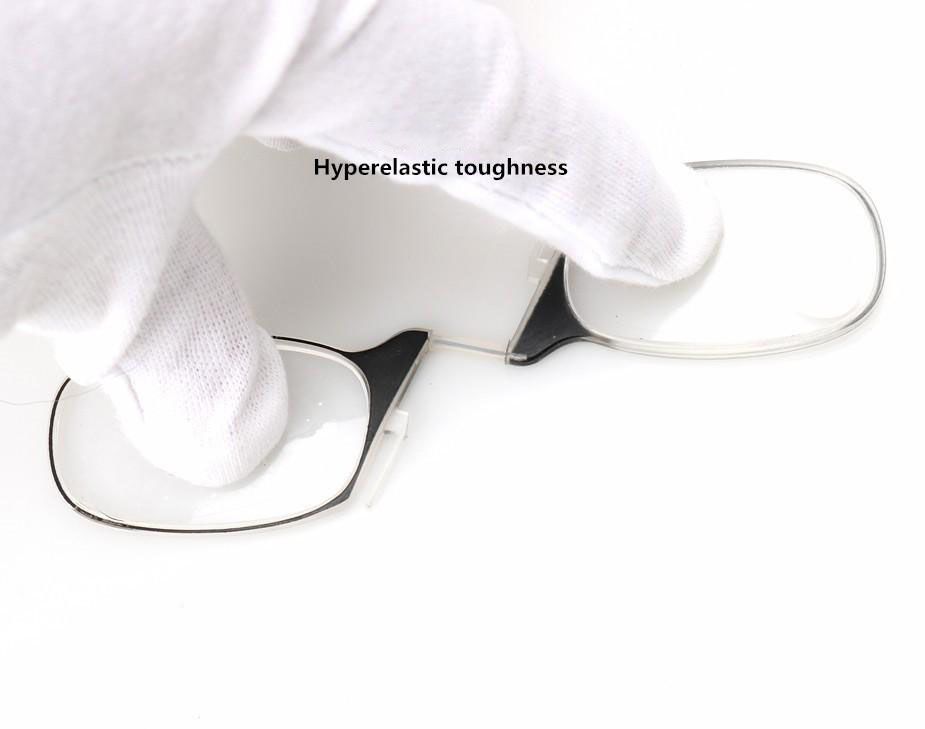 Nose Clip Reading Glasses No Legs Mini Portable Presbyopic Glasses With Sticky Phone Case Ultra Light PC Lens Readers +3.00 - Image 3