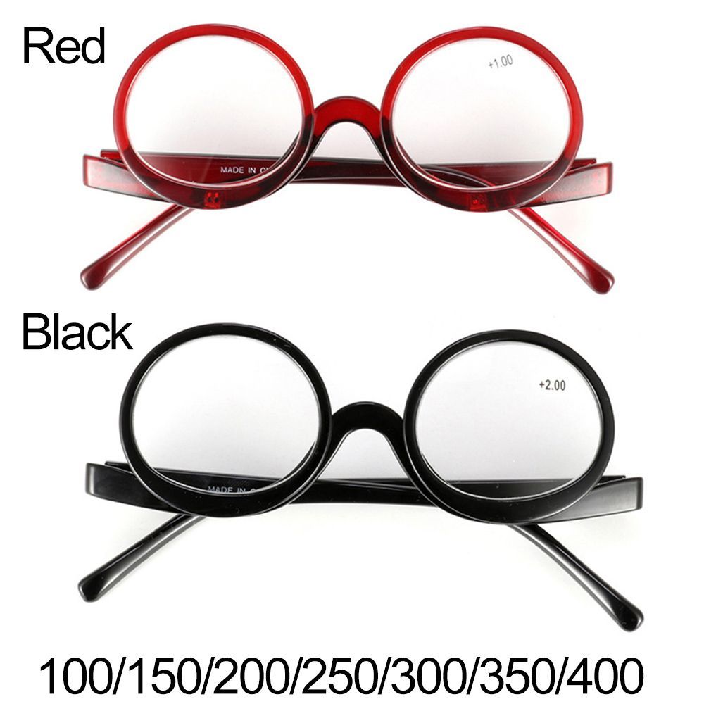 Rotating Magnifying Glass Makeup Glasses Glasses +1.0~+4.0 red rode pcsrength 3.5 - Image 4
