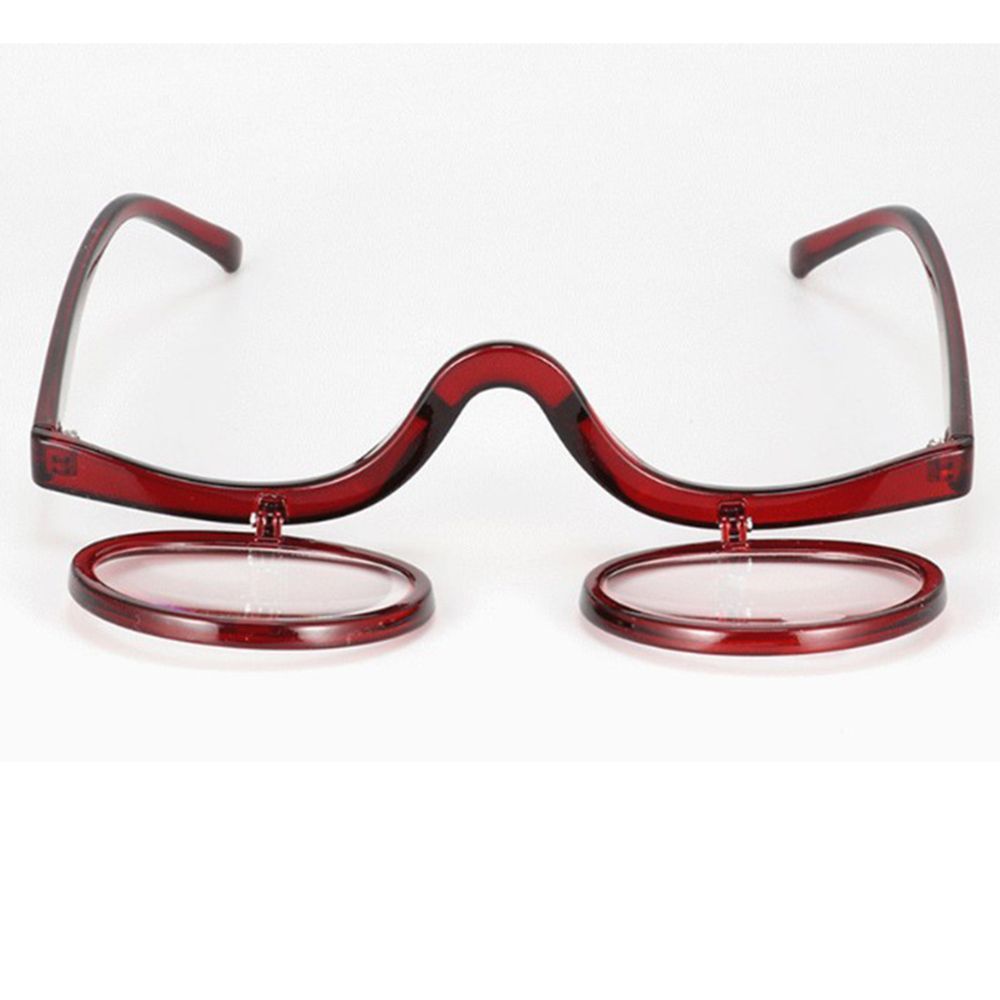 Rotating Magnifying Glass Makeup Glasses Glasses +1.0~+4.0 red rode pcsrength 3.5 - Image 7