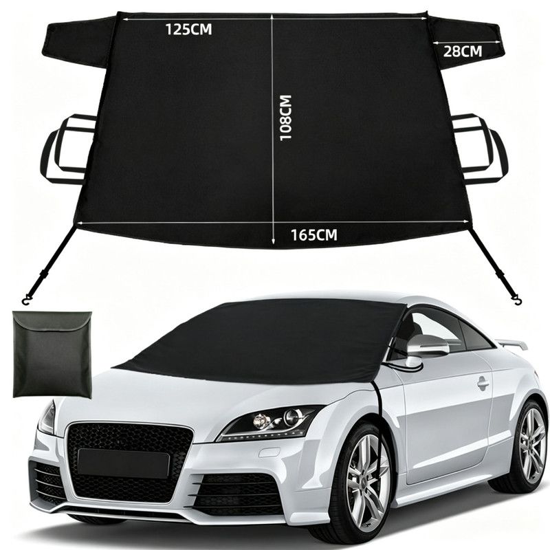 600D Snow Fropcs Windshield Cover  165x108cm windproof Fropcs Protection compatible with Cars  SUVs - Image 1
