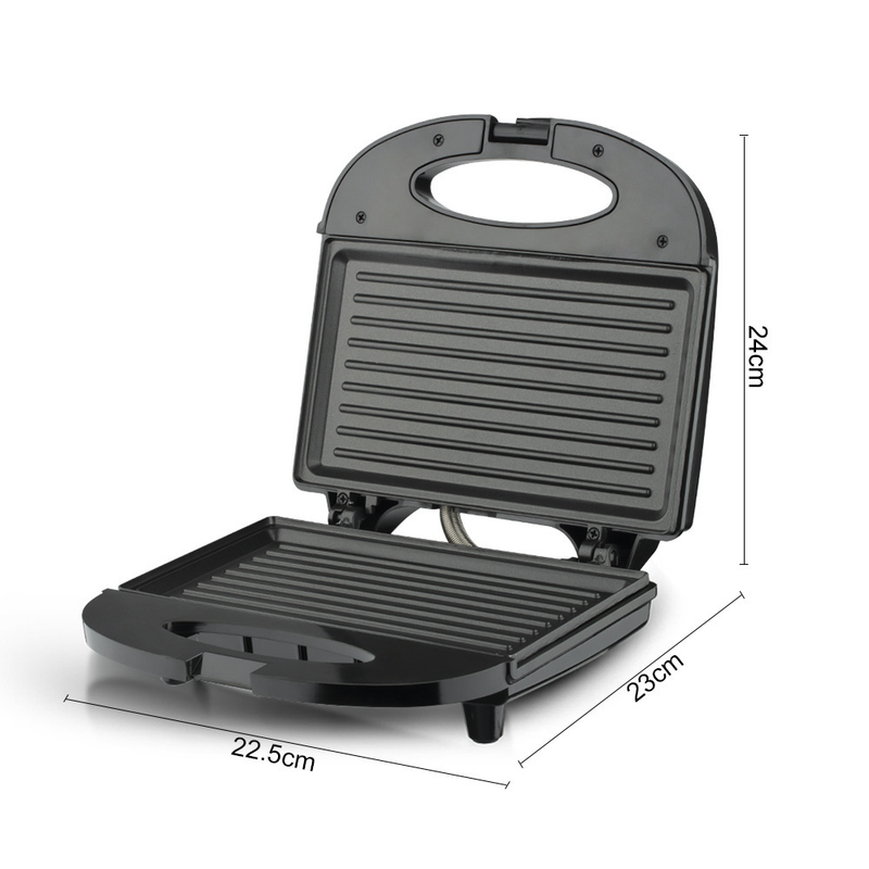 RAF R.214T Grill Steak Maker 750W Electric Press Griller, Ribbed Non-Stick Cooking Plate, 110-220V Multifunctional Breakfast Grill Machine - Image 4